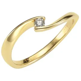 Orolino Ring 750/- Gold Brillant weiß Glänzend 0 06ct. (Größe: 052 (16 6))