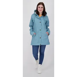 ankerglut Regenjacke "Friesennerz ANKERGLUT HVN", Damen, Gr. 40/42 (M), blau (hellblau), Obermaterial: 100% Polyurethan; Futter: 100% Polyester, figurumspielend, gerader Abschluss mit Druckknopf, Jacken Regenjacke, auch in Großen Größen erhältlich