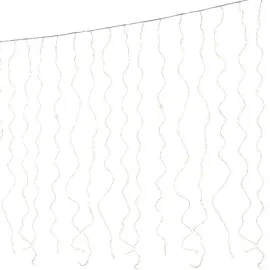 MARELIDA LED Lichtervorhang Draht 40 Stränge 3,9x2m Außen Weihnachten