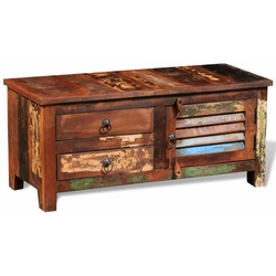 vidaXL TV-/Hi-Fi Schrank Altholz Massivholz