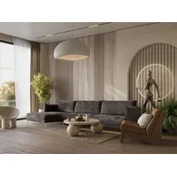 Fun Möbel Ecksofa Designersofa MADISON Stoff Tender Way Anthrazit