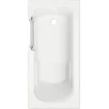 Badewanne mit Tür links SCHULTE Q1 75 x 160 cm alpinweiß glänzend mit Front- und