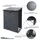 SCHMIDT security tools Kaminholzregal Aluminium 130 x 70 x 185 cm grau