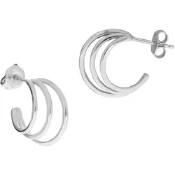 Paar Ohrstecker ZEEME "925 Silber glanz", weiß, Ohrringe, Damen, ONE-SIZE, Silber 925 (Sterlingsilber)