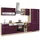 kochstation Küchenzeile KS-Eton 330 cm lila