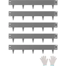 Vevor Beeteinfassung 990 x 181 mm 5 Stück dunkelgrau