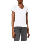 Stedman Apparel Damen Regular Fit T-Shirt Classic-T V-neck/ST2700, Weiß - Weiß, Gr. 40 (Herstellergröße: L) - 40