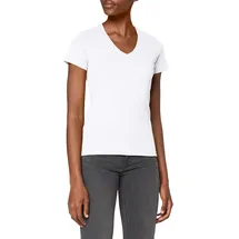 Stedman Apparel Damen Regular Fit T-Shirt Classic-T V-neck/ST2700, Weiß - Weiß, Gr. 40 (Herstellergröße: L) - 40