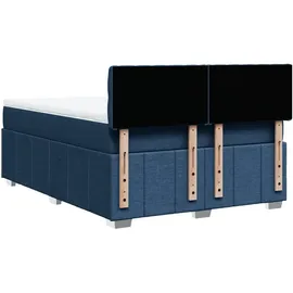 vidaXL Boxspringbett 140 x 200 cm Blau