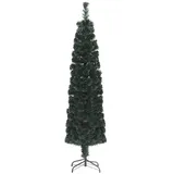 vidaXL Künstlicher Weihnachtsbaum Schlank mit Ständer 240 cm Glasfaser