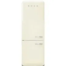 Smeg FAB38LCR6 Retro-Kühl-Gefrierkombination (481 l, 2050 mm hoch, Creme)