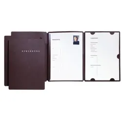 Pagna Bewerbungsmappe "Select" schwarz mit Klemmschiene