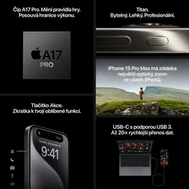 Apple iPhone 15 Pro Max 512 GB Titan Blau