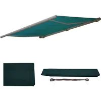 MCW Ersatzbezug für Markise H123 Polyester 4,5 x 3 m Blau/Grün