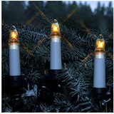 MARELIDA Kerzenlichterkette - Baumkerzen E10 Fassung - Ring - L: 7,5m - f√or Außen Garten