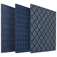 Edison & King Mikrofasertücher mit Motiv Mikrofasertuch (Microfaser, 20x20 cm, 3er Pack, Brillenputztücher mit vernähten Rändern) blau 20 cm x 20 cm