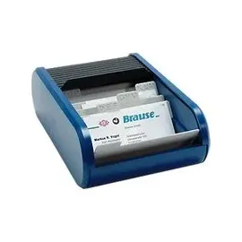 Helit Visitenkartenbox blau/schwarz 300 St.