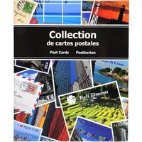Exacompta 96115E Premium Postkarten-Sammelalbum Hochformat für 200 Postkarten, mit