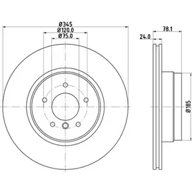 Hella 8DD 355 117-761 Bremsscheibe