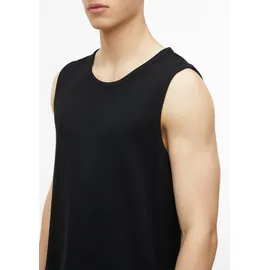 s.Oliver Slim Fit Tank Top aus Baumwollmix mit Crew Neck - schwarz - L