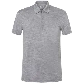super.natural Zip Poloshirt Cashmere Grey Melange S