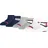 Tommy Hilfiger Baby Crew Socken, weiß / grau / Marineblau, 15-18