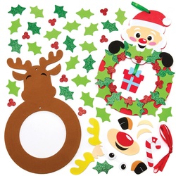 Kränze Bastelset aus Moosgummi "Weihnachten" (pro Set 3) Bastelaktivitäten zu Weihnachten