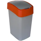 Curver Flip Bin 50 l silber/rot