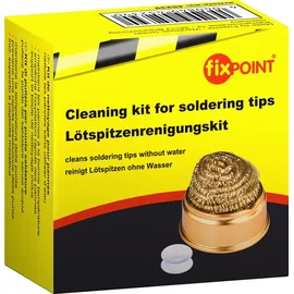 fixpoint Reinigungswolle für Lötspitzen mit Tischständer