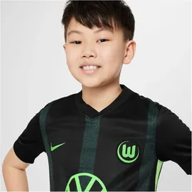 Nike VfL Wolfsburg Dri-FIT Stadium Auswärtstrikot 2024 Kinder 011 black/pro green/sub lime M 137-147 cm