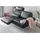 KAWOLA Couch Leder 2-Sitzer Schwarz