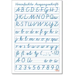 Schrifttafel – Vereinfachte Ausgangsschrift