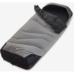 Schlafsack 2-in-1 Camping - Perfect Sleep 5 °C Baumwolle, grau, EINHEITSGRÖSSE
