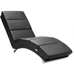 Casaria Relaxliege London Kunstleder Schwarz