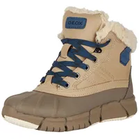 GEOX J FLEXYPER Boy B ABX Ankle Boot, BEIGE/Blue,