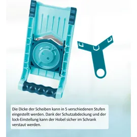 Genius Nicer Dicer Chef Professional Verstellbarer Gemüsehobel Set 2-tlg. - V-Klinge