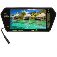PETSTIBLE Auto TFT LCD Spiegel-Monitor, HD-Auto-Rückfahrkamera mit Nachtsicht, Rückfahrkamera, 17,8 cm (7 Zoll)