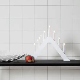 Star Trading Modern designter Kerzenleuchter Jarve weiß,
