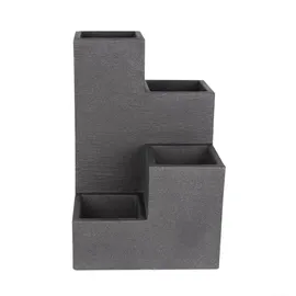 BigDean Blumentreppe 60 x 40 x 40 cm Anthrazit