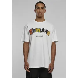Mister Tee Compton L.a. Oversize Kurzarm-T-Shirt White XL