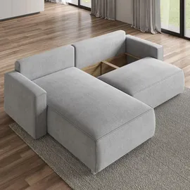 masseno Eckcouch Polyester 3-Sitzer Gelb
