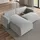 masseno Eckcouch Polyester 3-Sitzer Gelb