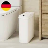 EKO Automatischer Badezimmer-Mülleimer Mit Deckel, 10L Schlanker Sensor Abfallei