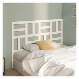 vidaXL Bett-Kopfteil Weiß 166x4x104 cm Massivholz Kiefer