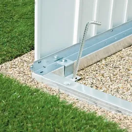 Biohort Bodenrahmen für Gerätehaus Europa 150 x 150 cm Silber