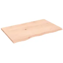 vidaXL Waschtischplatte 80x50x2 cm Massivholz Unbehandelt