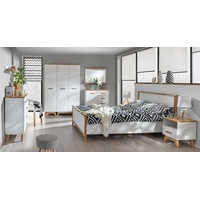 Stylefy Schlafzimmer-Set Svetlin Kiefer Andersen Nash Eiche, (Set (9-St), Komplett Schlafzimmer), 9-teilig, Massivholz, Spanplatte, variabel stellbar, Skandinavisch Design