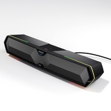 Edifier MG300 Soundbar mit RGB-Beleuchtung, integrierter Soundkarte und Mikrofon, Bluetooth 5.3, Schwarz