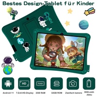 WETAP Lerntablet K7 Kinder, für Kinder ab 3 Jahren, 7-Zoll, 2G RAM + 32 ROM, WiFi / Bluetooth, Touch Screen, 1024 × 600 PX grün