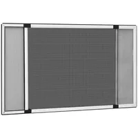 vidaXL Ausziehbarer Insektenschutz für Fenster 143 x 50 cm Weiß